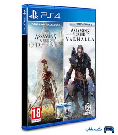 خرید بازی Assassin's Creed Odyssey+Valhalla Double Pack برای PS4