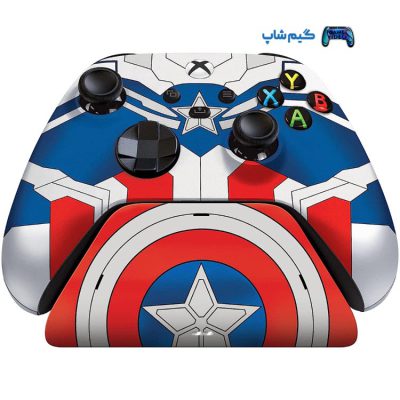 خرید دسته ایکس باکس و پایه شارژر Razer طرح محدود Captain America