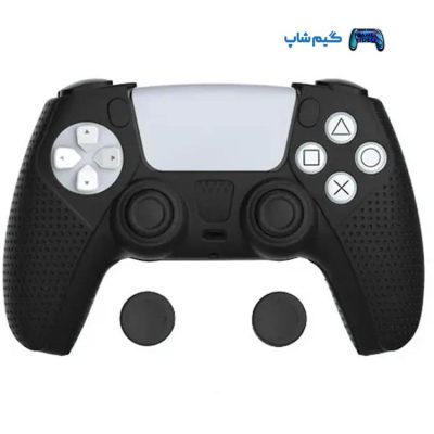 خرید کاور دسته سیلیکونی Dobe به همراه گریپس برای دسته PS5 - مشکی