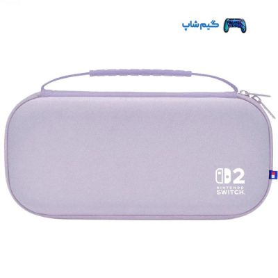 خرید کیف ضد ضربه Hori Plus برای نینتندو سوییچ ۲ بنفش کم رنگ